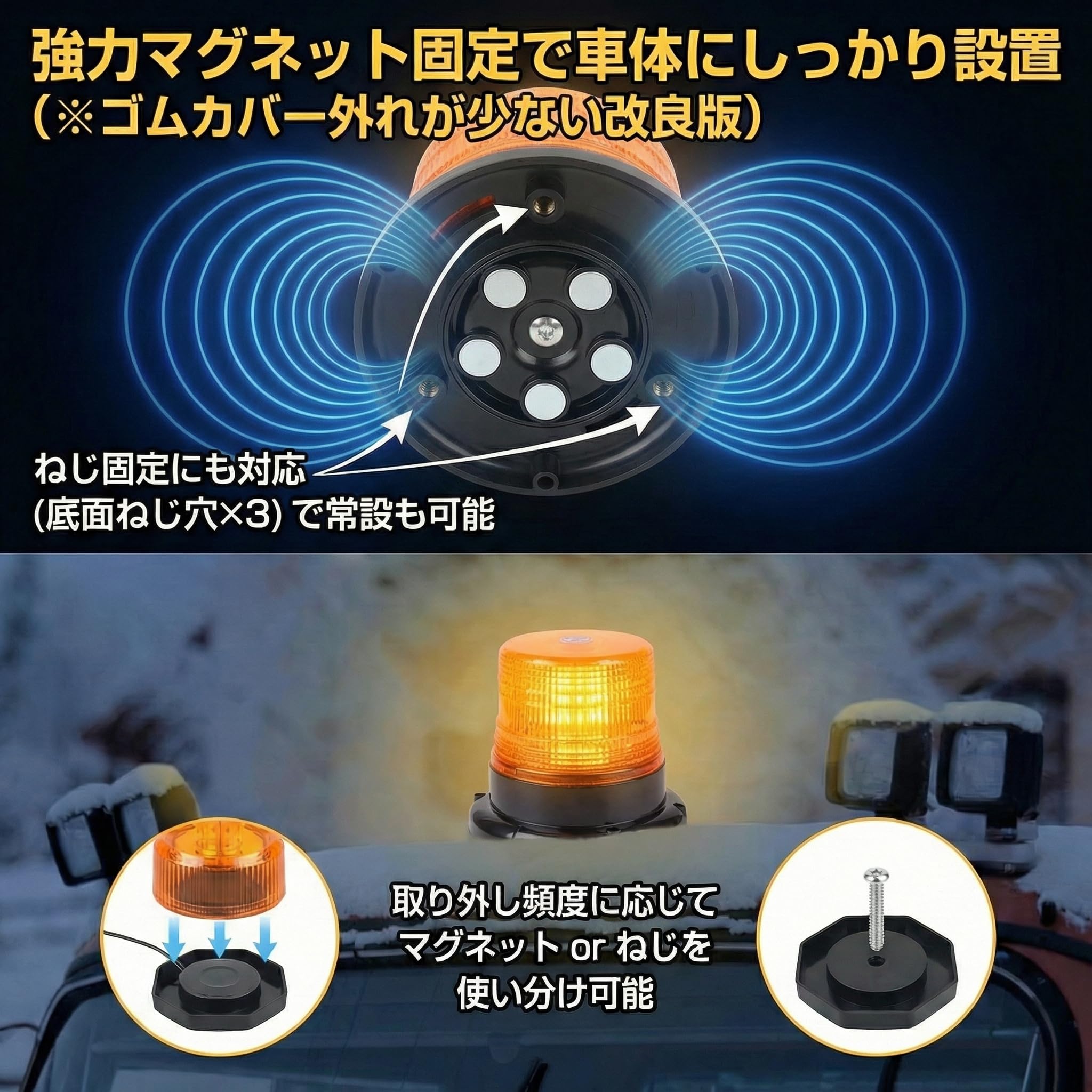 Amazon.co.jp: 回転灯 緑 12V 24V LED 車用 シガーソケット 20W